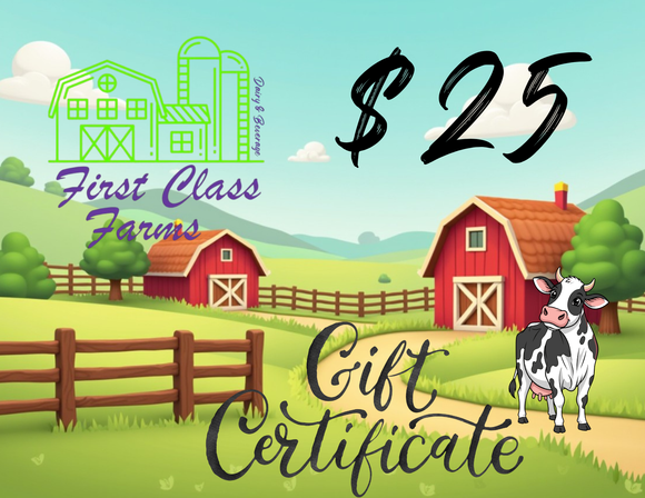 First Class Farms Home Delivery Gift Card