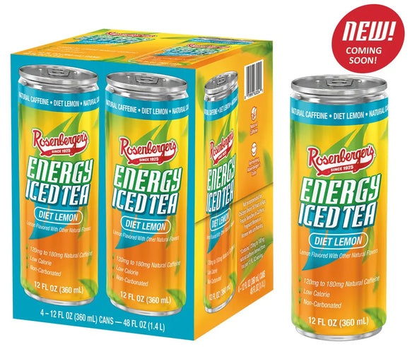 Energy Iced Tea Diet Lemon 4 – 12 Fl Oz Cans
