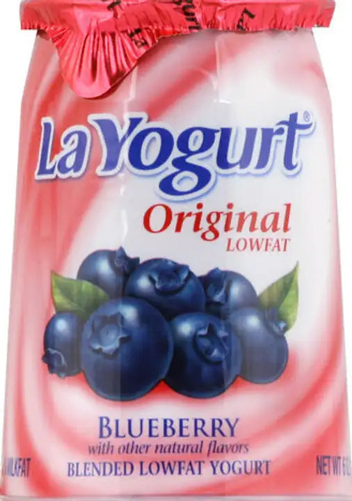 La Yogurt Lowfat Blended Yogurt, Original Blueberry (6 oz, 12 Pack)
