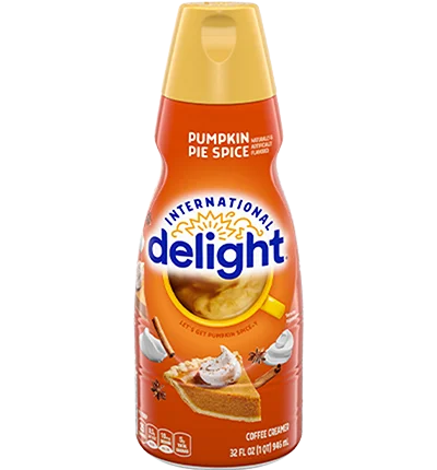 LIMITED TIME ONLY! International Delight Coffee Creamer, Pumpkin Pie Spice, Refrigerated Flavored Creamer, 32 fl oz Bottle